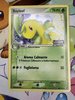 Pokemon TCG Bayleef 35/115 Holo Italian EX Unseen Forces Rare Vintage - Image 1