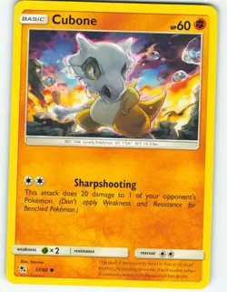 Cubone - 37/68 Hidden Fates - Pokemon TCG - 2019 - Image 1
