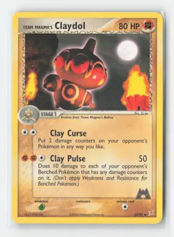 Team Magma's Claydol 33/95 Uncommon Team Magma vs Team Aqua Pokemon MP - Image 1