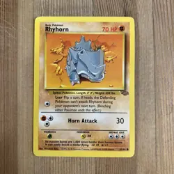 Pokemon TCG Rhyhorn Jungle 61/64 Regular Unlimited Common NM - Image 1