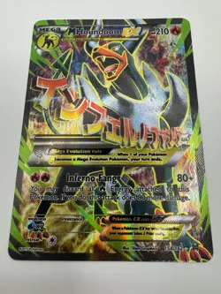 Pokemon M Houndoom EX 154/162 BREAKthrough Ultra Rare Full Art Mega Holo - Image 1