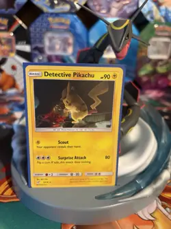 Pokemon TCG Detective Pikachu 10/18 Holo Rare - NM - Image 1
