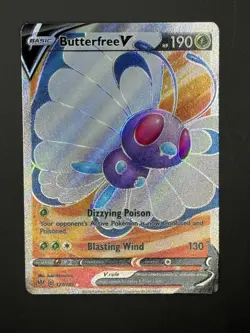 Butterfree V (Full Art) - 177/189 Ultra Rare Darkness Ablaze NM Pokemon TCG - Image 1