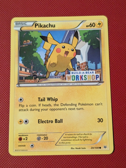 Pokemon TCG - Pikachu - 20/108 Build-A-Bear Promo - Roaring Skies LP - Image 1