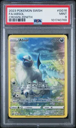 2023 POKEMON SWORD AND SHIELD CROWN ZENITH #GG16 FA/ABSOL CROWN ZENITH - Image 1