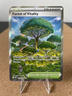 Forest of Vitality 109/088 Ultra Rare Full Art Stadium Perfect Order Pokemon NM - Image 1