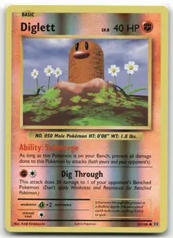 Diglett 55/108 Evolutions Common Reverse Holo Near Mint - Image 1