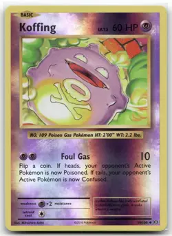 Koffing 50/108 Evolutions Uncommon Reverse Holo Near Mint - Image 1