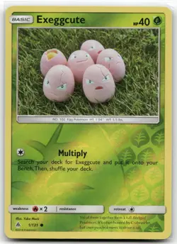 Exeggcute 1/131 Forbidden Light Common Reverse Holo Near Mint - Image 1