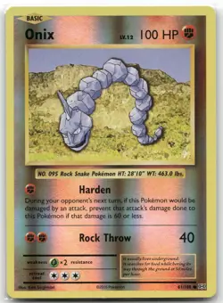 Onix 61/108 Evolutions Common Reverse Holo Near Mint - Image 1