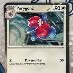Porygon 2 SVP138 Black Star Promo Cosmos Holo Scarlet & Violet Pokemon Card NM - Image 2
