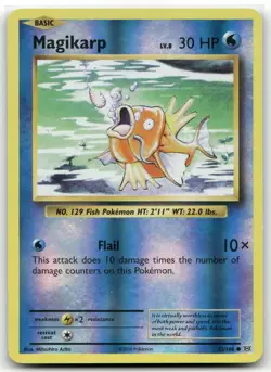 Magikarp 33/108 Evolutions Common Reverse Holo Damaged - Image 1