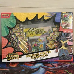 Pokemon Ascended Heroes Premium Poster Collection Mega Lucario ex - Image 1