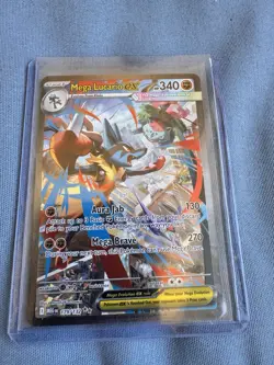 Pokemon Mega Lucario ex EX 179/132 ME01: Mega Evolution Holo 340 HP - Image 1