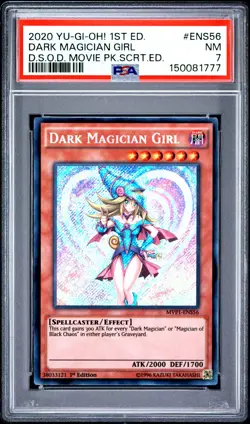 2020 1ST EDITION #ENS56 DARK MAGICIAN GIRL PSA 7 - Image 1