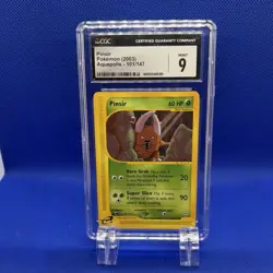 Pinsir Aquapolis Reverse Holo 101/147 CGC 9 2003 English Pokemon TCG Card - Image 1