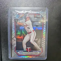 MAREK HOUSTON 2025 BOWMAN CHROME DRAGON REFRACTOR 1ST ROOKIE #BCP-16 Q1940 - Image 1