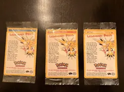 POKEMON SEALED ALL 3 Movie Promo Legendary Birds Moltres Articuno Zapdos WOTC - Image 3