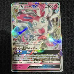 Pokemon TCG Sylveon GX 92/145 SM Guardians Rising Ultra Rare Holo Eng 2017 - Image 1