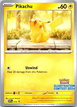 Pikachu - (Illustration Contest 2024) Promo SV: Scarlet & Violet Promo Cards 214 - Image 1