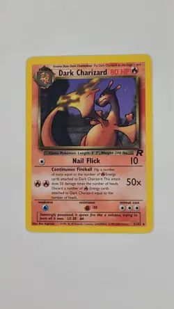 Pokemon Dark Charizard TCG Non-Holo Rare Card 21/82 Moderately Played Unlimited - Image 1
