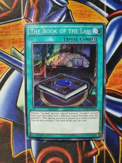 FUEN-EN036 The Book of the Law Secret Rare 1st Edition Mint YuGiOh Card - Image 1