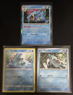 Pokemon TCG Totodile/Feraligatr 3 Card Lot - Image 1