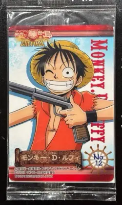 PREORDER SO RARE! Monkey D. Luffy No. 12 SEALED 2005 One Piece Ice Card Wafer - Image 1