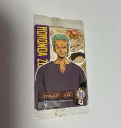 PREORDER INSANELY RARE! Zoro No.02 SEALED 2005 One Piece Ice Card Wafer BANDAI - Image 1