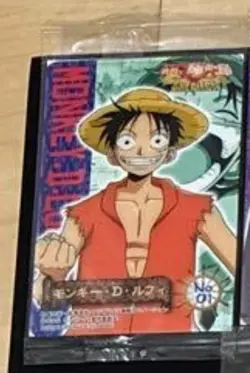 PREORDER SO RARE! Monkey D. Luffy No.01 SEALED 2005 One Piece Ice Card Wafer - Image 1