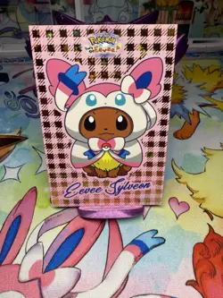 Box Hit - Gold With Stars Holo - Eevee Poncho Sylveon Card Database Pokemon Peru - Image 1