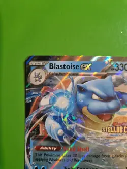 Pokemon Tcg Blastoise EX 030/142 - Stellar Crown - Stamped - Double Rare - Nm - Image 2