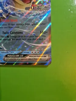 Pokemon Tcg Blastoise EX 030/142 - Stellar Crown - Stamped - Double Rare - Nm - Image 5
