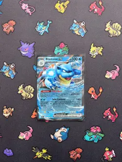 Pokemon Blastoise ex 030/142 Scarlet & Violet Stellar Crown Double Rare NM - Image 1