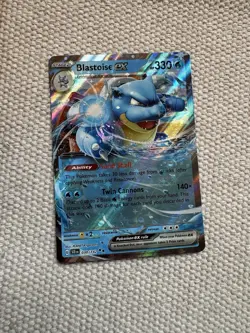 Blastoise EX 030/142 Stellar Crown NM Double Rare Pokemon TCG - Image 1