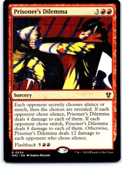 #34 Prisoner's Dilemma Commander: Murders at Karlov Manor Rare - Image 1