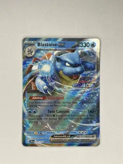 Blastoise EX [030/142]-Double Rare STAMPED PROMO NM/M-Pokemon TCG: Stellar Crown - Image 1