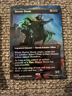 Doctor Doom Borderless Foil Marvel Super Heroes Mtg Nm 0336 - Image 1