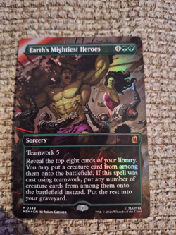 Earth's Mightiest Heroes Borderless Foil Marvel Super Heroes Mtg Nm 0349 - Image 1