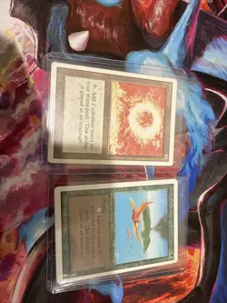 Mtg Revised. Birds Of Paradise And Sol Ring - Image 1