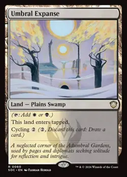 1x Umbral Expanse NM Eng MTG - Secrets of Strixhaven Commander - Image 1