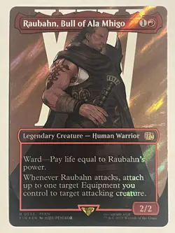 MTG RAUBAHN, BULL OF ALA MHIGO (BORDERLESS) (SURGE FOIL) FINAL FANTASY 533 NM - Image 1