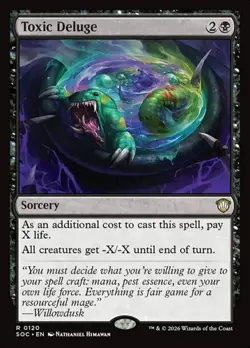 1x Toxic Deluge NM Eng MTG - Secrets of Strixhaven Commander - Image 1