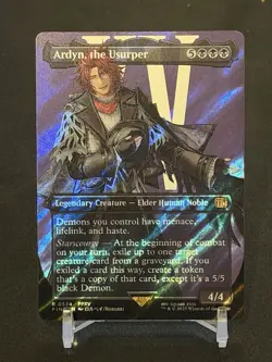 MTG Magic FINAL FANTASY Ardyn, the Usurper 524 Borderless Surge Foil Rare - Image 1