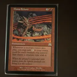 Mana Echoes MTG Onslaught 2002 Rare Regular Enchantment #218 English Authentic - Image 1