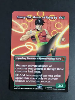 Shang-Chi, Master of Kung Fu 0370 (Borderless) Mythic MTG Marvel Super Heroes - Image 1