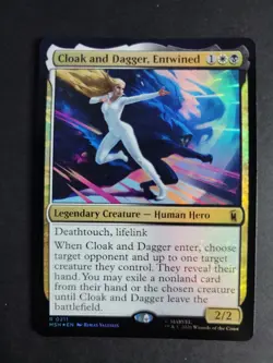 Cloak and Dagger, Entwined (Foil) Rare MTG Marvel Super Heroes - Image 1