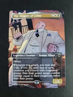 The Kingpin of Crime 0327 (Borderless) Rare MTG Marvel Super Heroes - Image 1