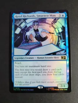 Reed Richards, Smartest Man (Foil) Rare MTG Marvel Super Heroes Commander - Image 1