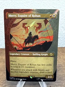 Merry, Esquire of Rohan (Showcase) (Surge Foil) Universes Beyond: the Lord of... - Image 1